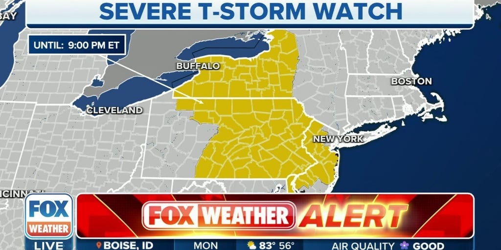 Nearly 20 Million In The Northeast Under Severe Thunderstorm Watch ...