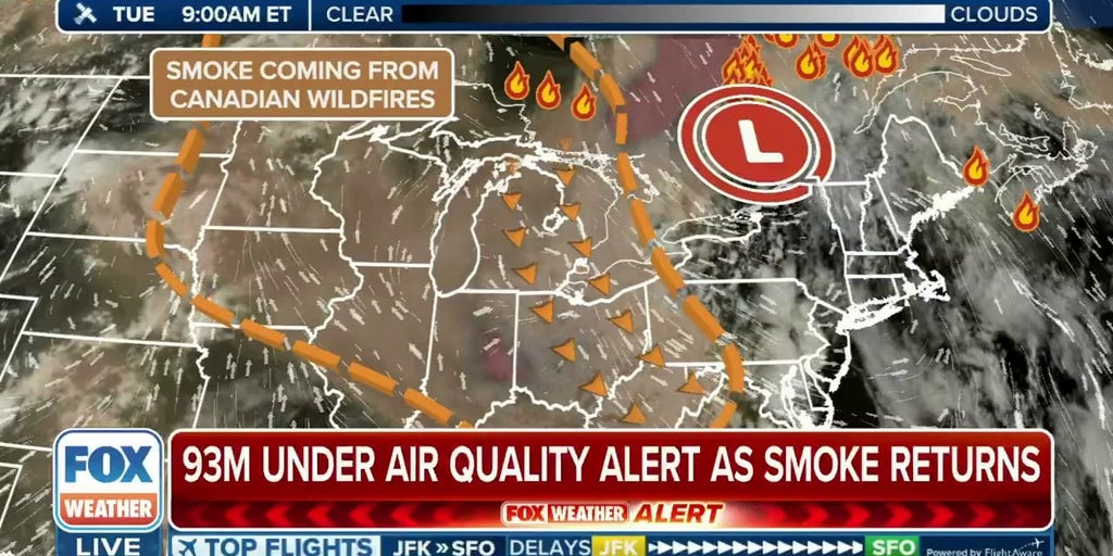 Air Quality Alerts In Effect For Over 80 Million From Canadian Wildfire Smoke Latest Weather 4980