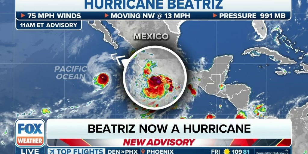 Beatriz now a hurricane in Eastern Pacific