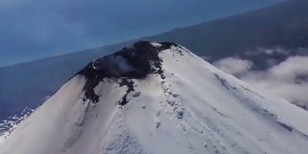 Aerial Video Shows Shishaldin Volcano In Alaska Erupting Lava | Latest ...