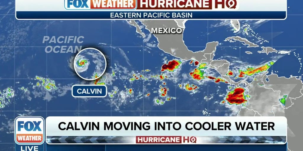 Hurricane Calvin moves into cooler water and weakens Latest Weather