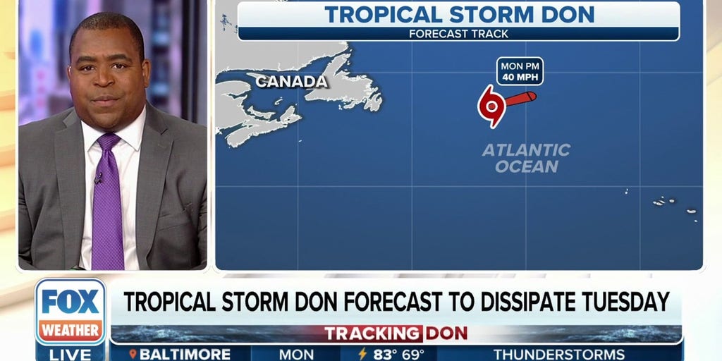 Tropical Storm Don Starts To Fall Apart Over The North Atlantic Ocean ...