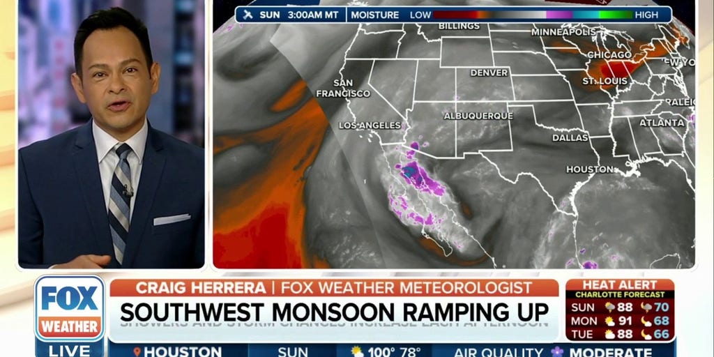 Southwest Monsoon season ramps up with increasing rain chances Latest