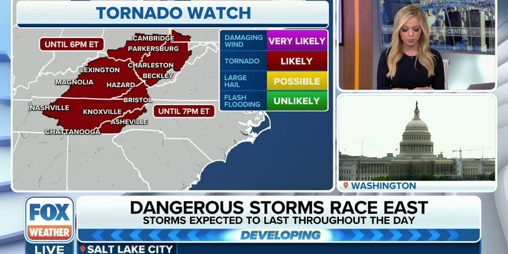 Millions Under Tornado, Severe Thunderstorm Watches As Powerful Storms ...