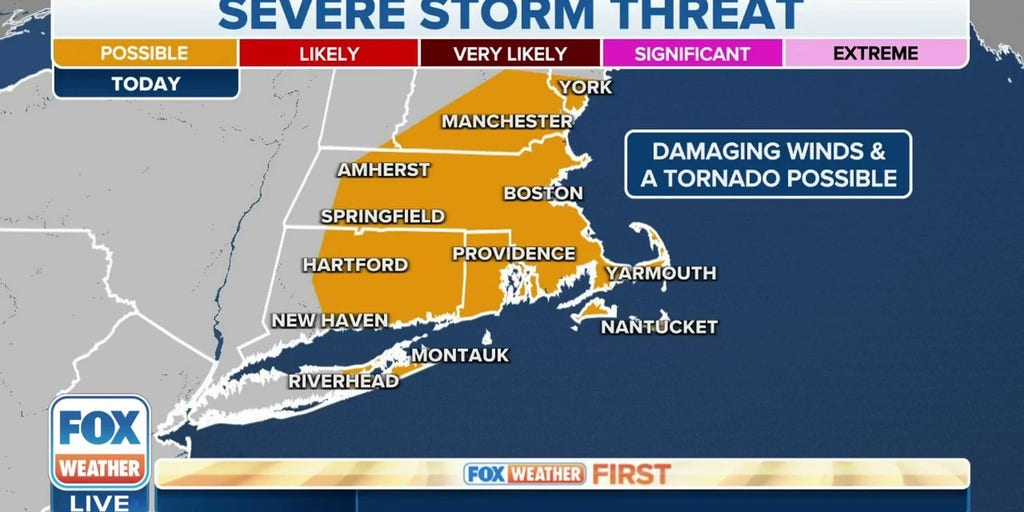 Severe Weather Threatens New England After Storms Push Across The East Latest Weather Clips 6536