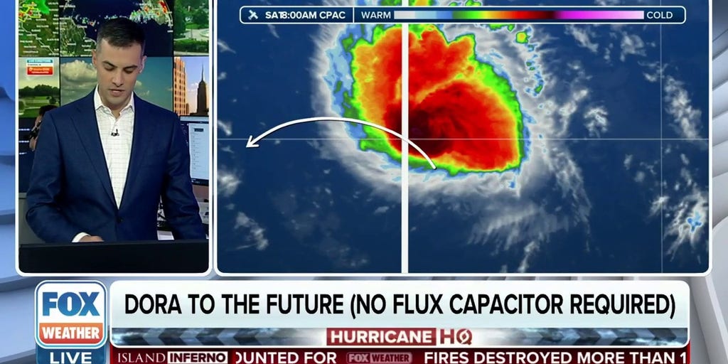 Hurricane Dora set to make history upon crossing International Date