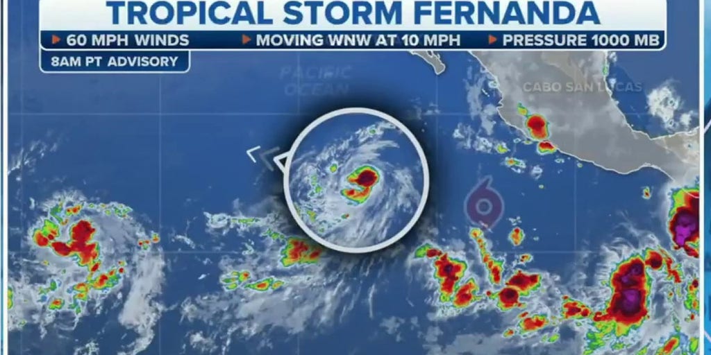 Tracking Tropical Storm Fernanda, 2 disturbances in Eastern Pacific ...