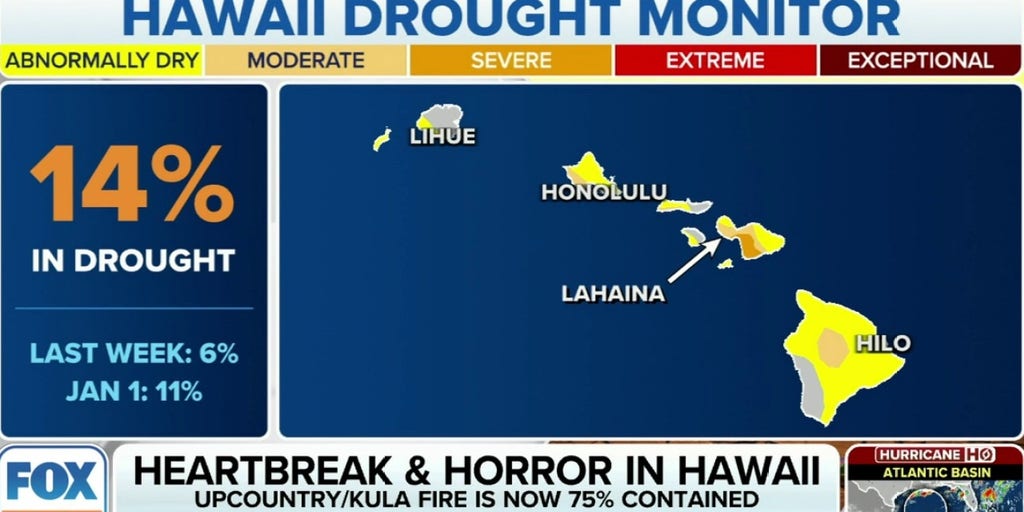 Drought conditions on Hawaii progressed ahead of deadly fires | Latest ...