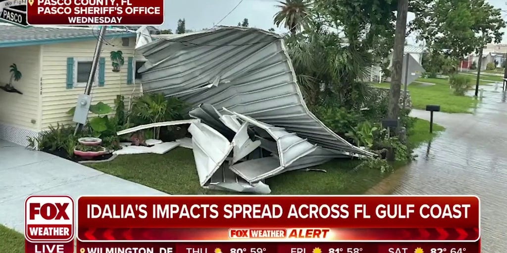 Storm Surge From Hurricane Idalia Swallows Neighborhoods In Pasco