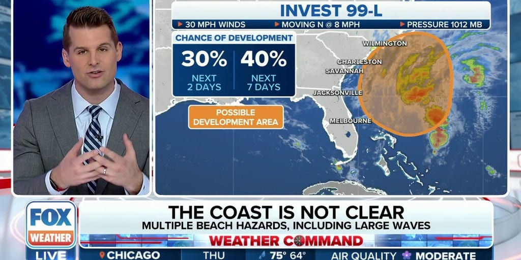 Invest 99L designated off Southeast coast Latest Weather Clips FOX