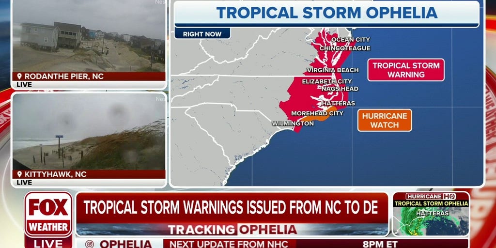 Tropical Storm Ophelia approaching North Carolina Coast - Ocean Weather  ServicesOcean Weather Services