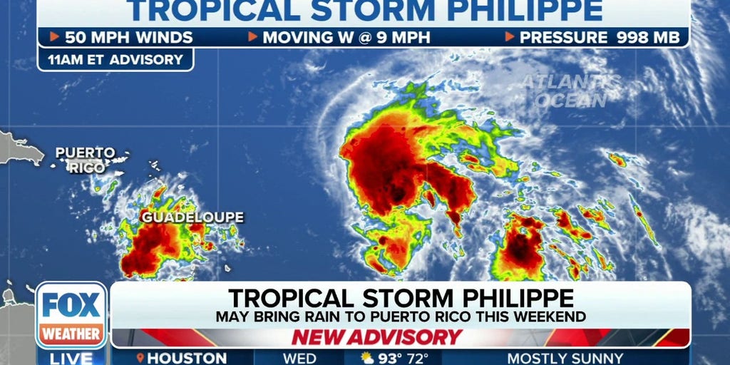 Tropical Storm Philippe gains some strength, could bring rain to Puerto