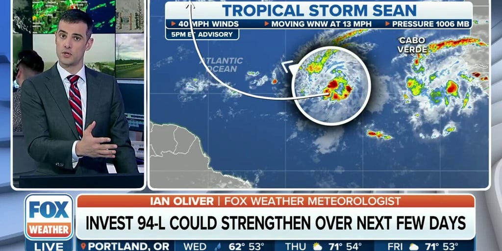 Tropical Storm Sean develops in eastern Atlantic | Latest Weather Clips ...