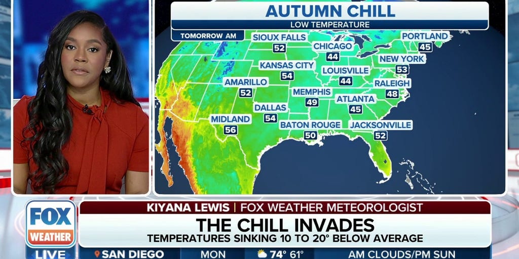 Fall chill has millions feeling below-average temperatures across the ...