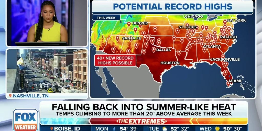 Record-breaking Warmth Expected Across The US This Week | Latest ...