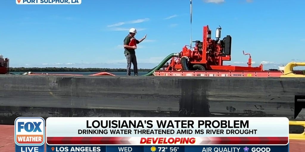 Salt water threatening to invade Louisiana taps Latest Weather Clips