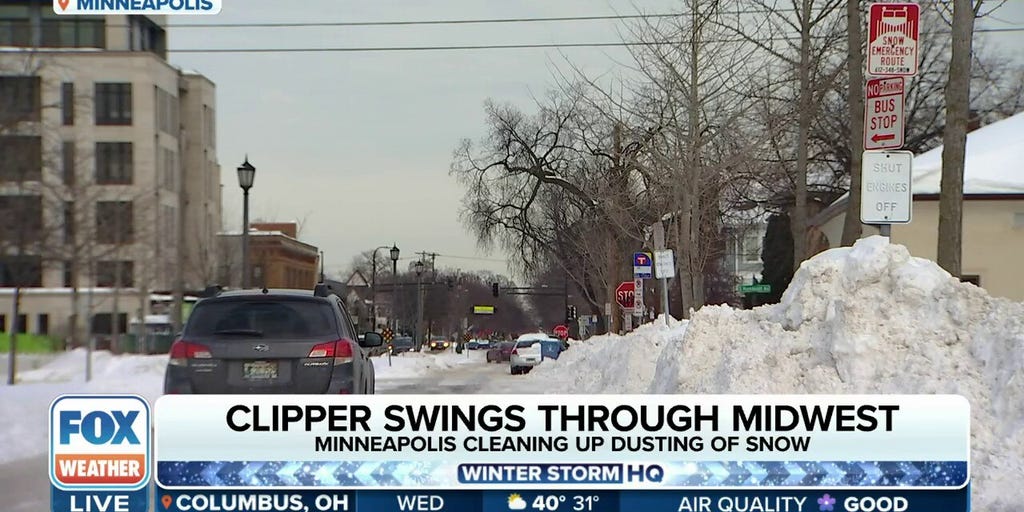 Clipper Coats Midwest In Snow | Latest Weather Clips | FOX Weather