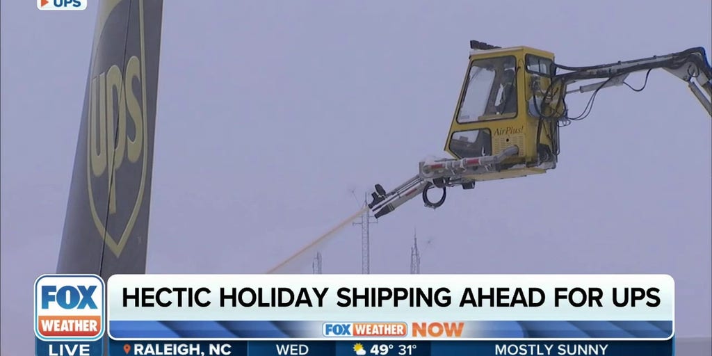 UPS meteorologists use weather forecasts to ensure holiday packages