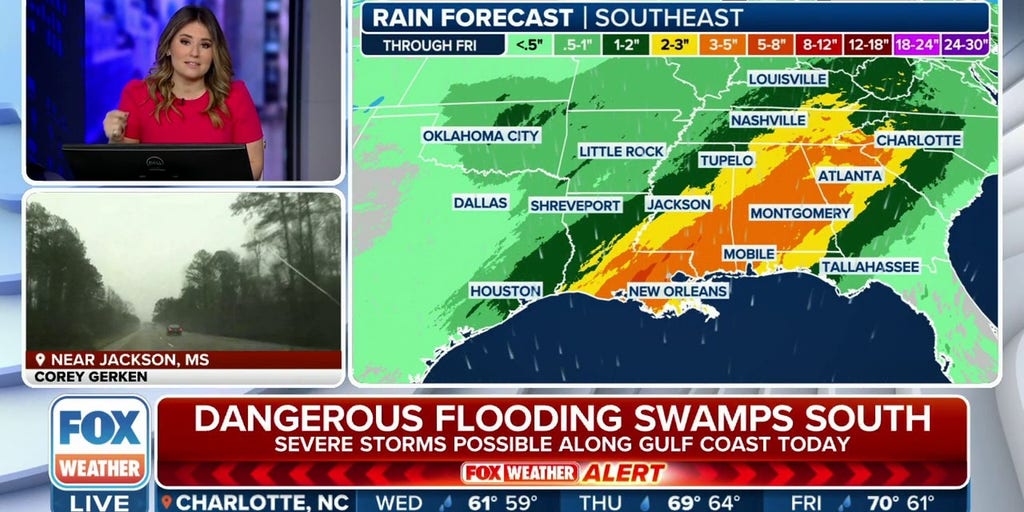 Lifethreatening flooding continues to threaten South, Gulf Coast Latest Weather Clips FOX
