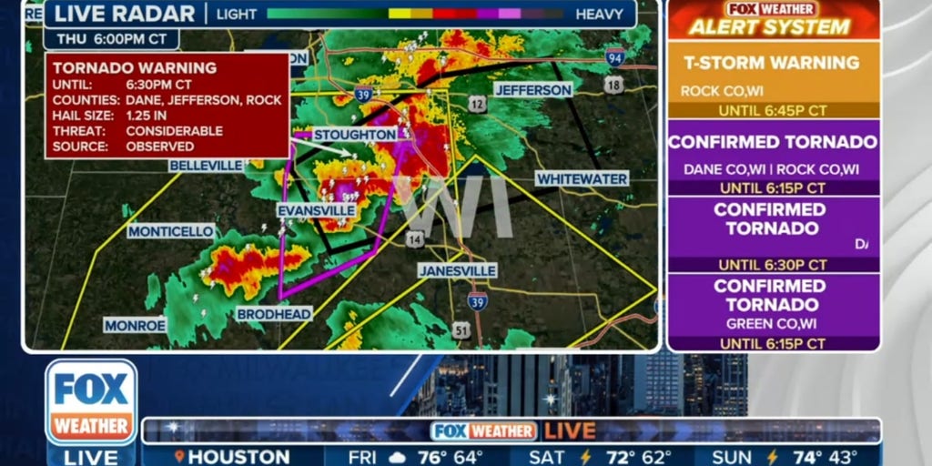 Tornadoes move through wisconsin thursday evening latest weather