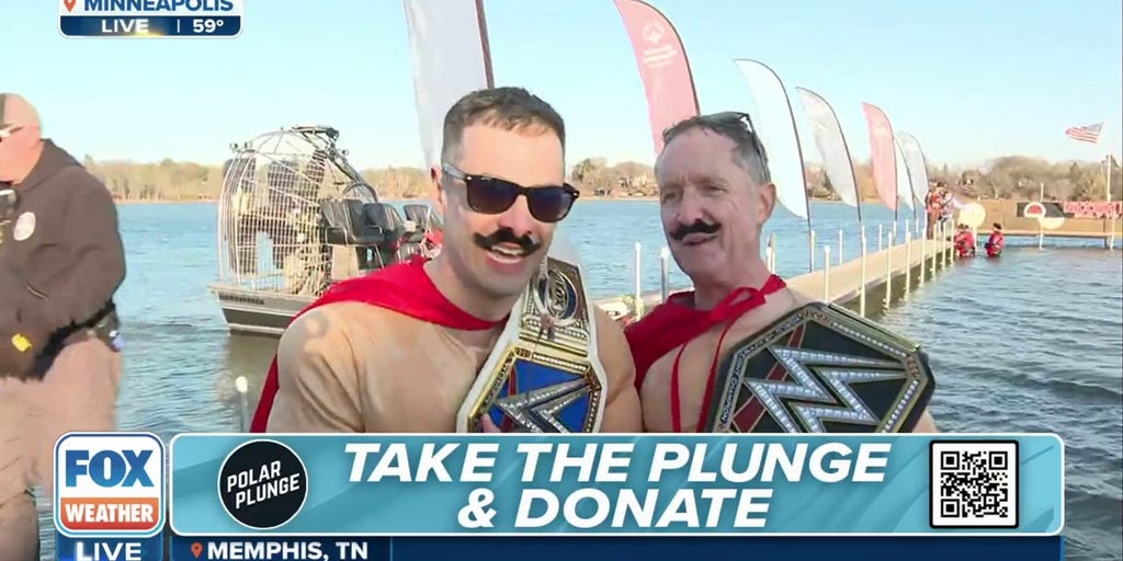 Ian Oliver joins Polar Plunge in Minneapolis with FOX 9's Ian Leonard