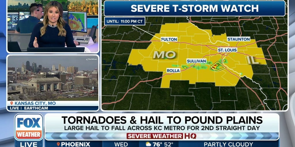 Large parts of Missouri under a Severe Thunderstorm Watch Latest