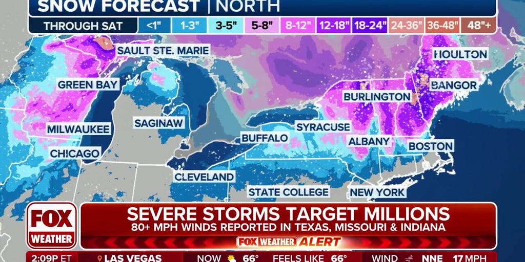 Nor'easter sets sights on Northeast, New England with significant ...