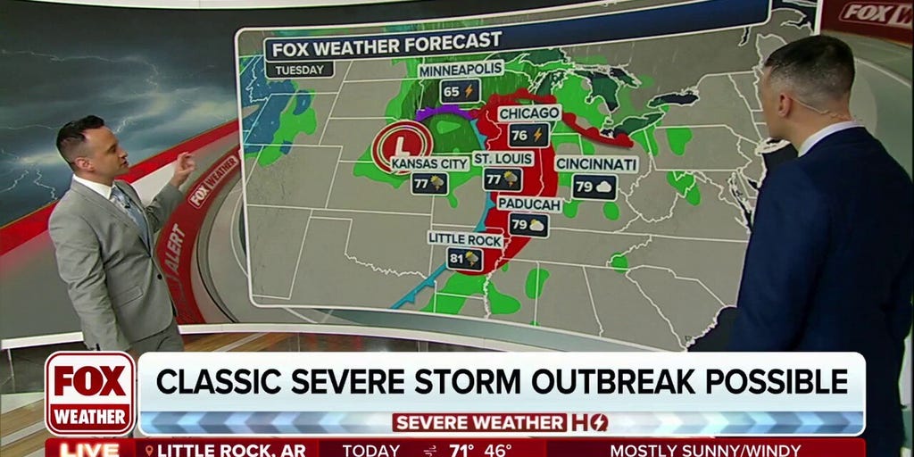 Classic severe weather outbreak in making across America's heartland ...