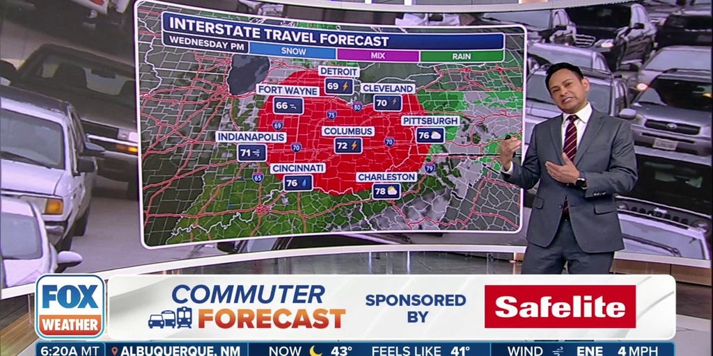 Fox Weather Commuter Forecast How Travel Conditions Look Across The Us Latest Weather Clips 2494