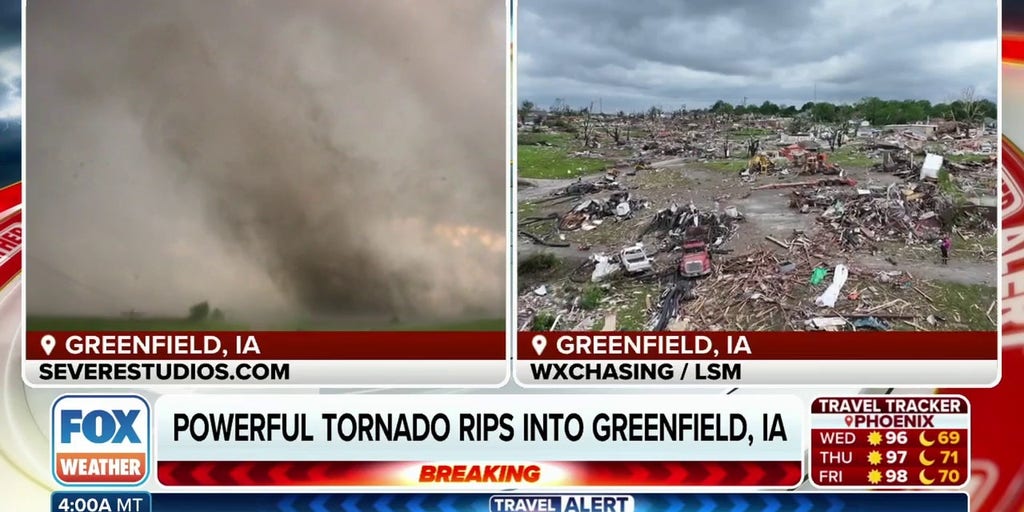 Destructive tornadoes slam Iowa with damage reported in Greenfield ...