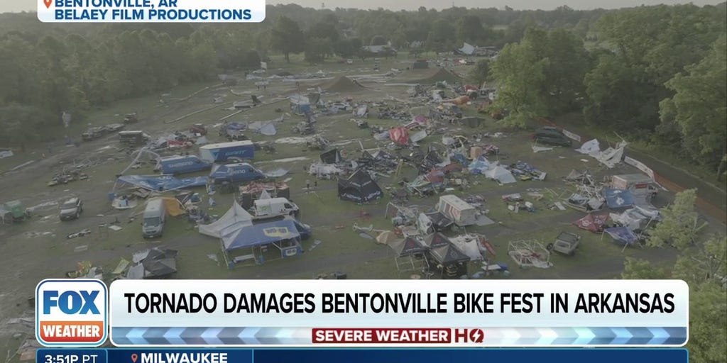 Tornado upends Bentonville Bike Fest Latest Weather Clips FOX Weather