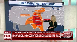 Critical fire threat in Southern and Central Plains through Wednesday