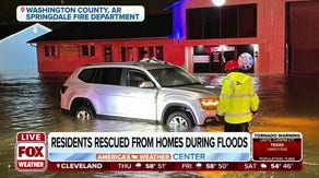 Flooding rescues take place in Arkansas, roads were under feet of water