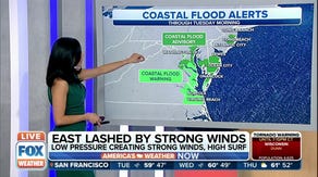 Coastal flood alerts, strong winds for parts of Mid-Atlantic on Tuesday