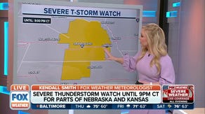 Severe Thunderstorm Watch for parts of  Nebraska and Kansas until 9PM CT