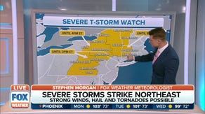 Latest severe thunderstorm watch issued for parts of four states in the Northeast