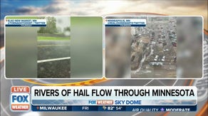 Severe storms brought heavy rain and large hail to Minnesota and Missouri