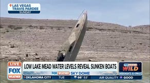 Low Lake Mead water levels reveal once sunken boats