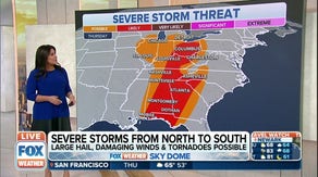 Large hail, damaging winds, tornadoes possible from OH Valley to Gulf Coast