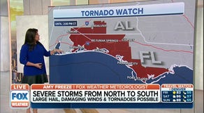 Tornado Watch shrinks to only parts of Alabama and Florida