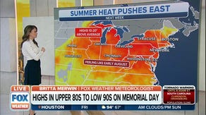 Big warmup in store for Midwest and Northeast heading into Memorial Day weekend