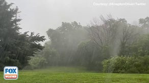 Watch: Heavy rain, strong winds move through Forest Hill, MD