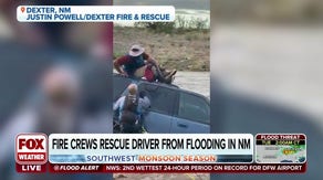Fire crews rescue driver from flooding in New Mexico