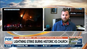 Lightning strike burns historic church in Fort Scott, Kansas