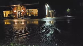 Heavy rain leads to streets, parking lots and yards flooded in Pennsylvania