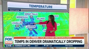 Temperatures in Denver dramatically dropping