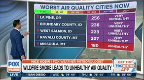Very unhealthy air quality in West due to wildfires