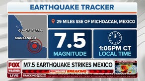 Magnitude 7.5 earthquake strikes off Mexico's Pacific coast