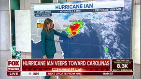 Hurricane Ian veering towards Carolinas as Category 1 storm