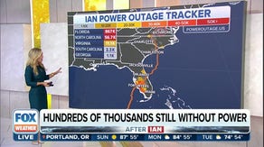 Hundreds of thousands remain in the dark from Florida to the Carolinas after Hurricane Ian